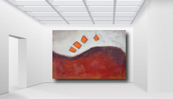 Moorlandschaft- XXL abstrakte Malerei kaufen